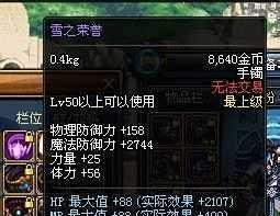dnf雪之荣耀解析