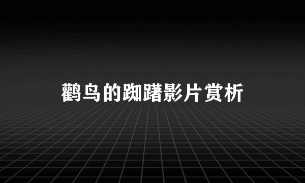 鹳鸟的踟躇影片赏析