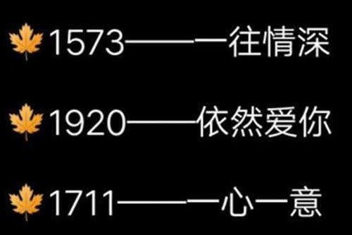 数字谐音有哪些?