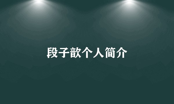 段子歆个人简介
