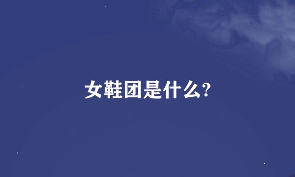 女鞋团是什么?