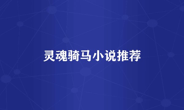 灵魂骑马小说推荐