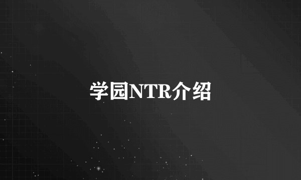 学园NTR介绍