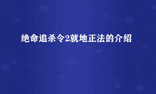 绝命追杀令2就地正法的介绍