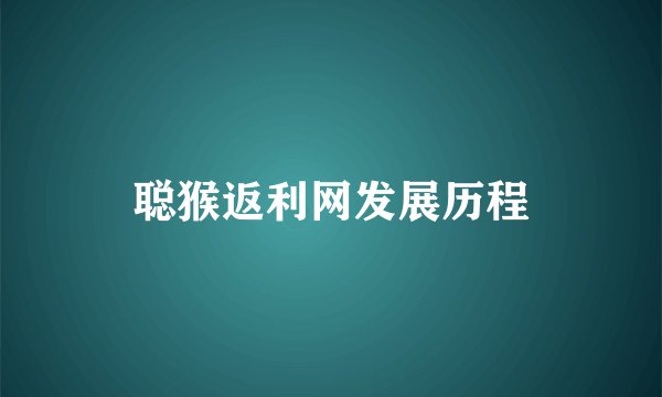 聪猴返利网发展历程