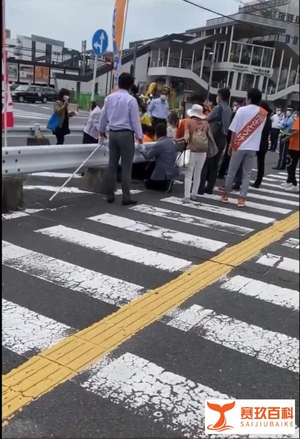 安倍晋三被霰弹枪子弹从后面约三米处击中两次， 脖子上有一个洞，已无生命体征
