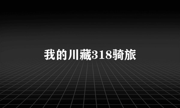 我的川藏318骑旅