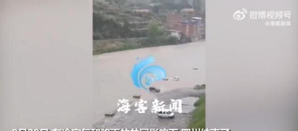 实拍四川暴雨:大鱼游上街头乱窜 这是咋情况？