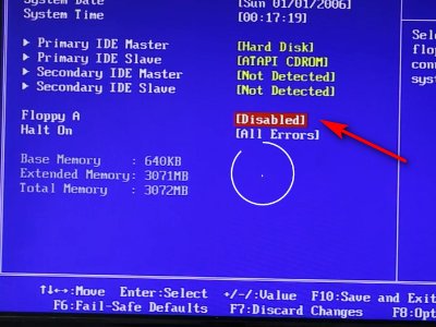 Floppy disk(s)fail(40),开机需要按F1,怎么解决？