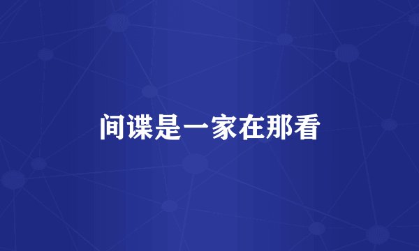 间谍是一家在那看
