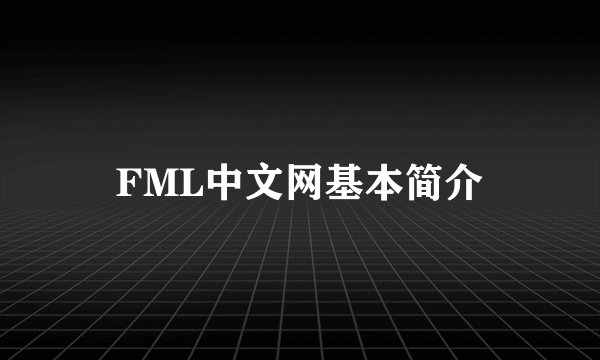FML中文网基本简介
