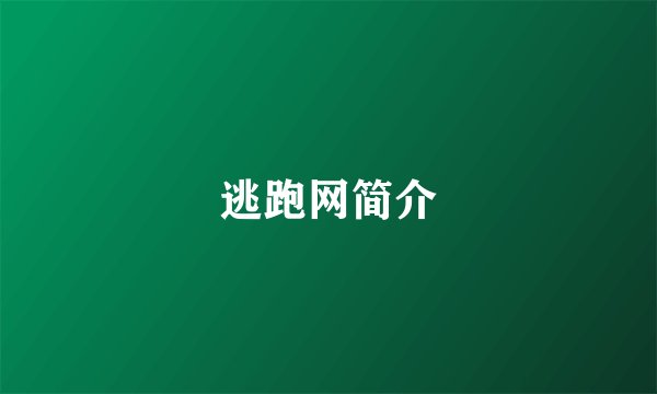 逃跑网简介