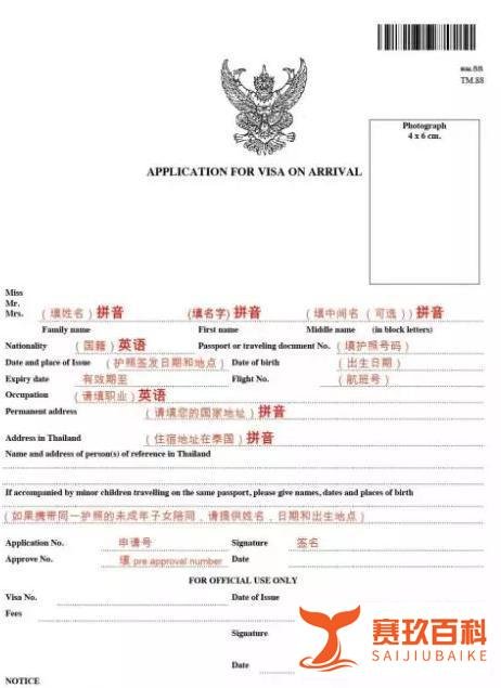 申请泰国电子落地签时,入境泰国需要携带哪些文件？