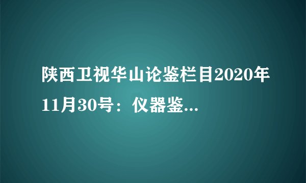 陕西卫视华山论鉴栏目2020年11月30号：仪器鉴定真的比不上眼学鉴定吗？