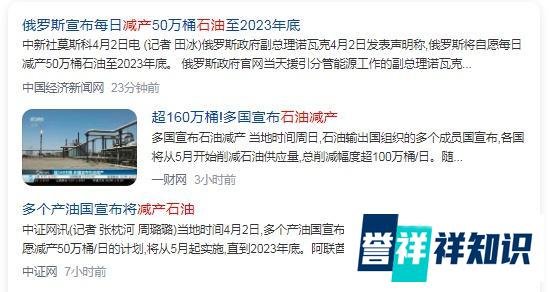 为何产油国突然集体减产，会对生活及房价有何影响？-这篇文章有些干，送给看懂的人