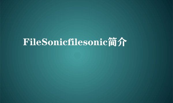 FileSonicfilesonic简介