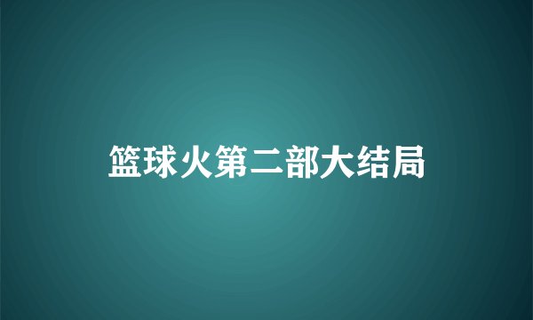 篮球火第二部大结局