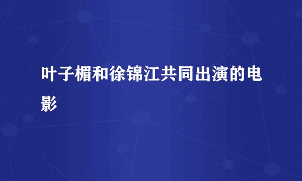叶子楣和徐锦江共同出演的电影