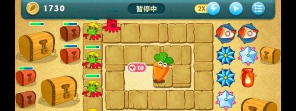保卫萝卜挑战关34之全清金萝卜攻略