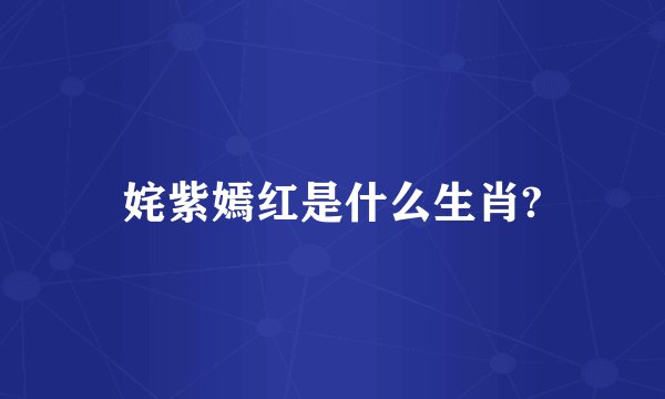 姹紫嫣红是什么生肖?