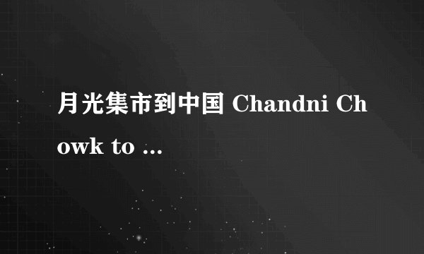 月光集市到中国 Chandni Chowk to China剧情介绍