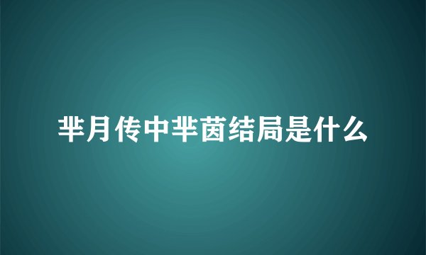 芈月传中芈茵结局是什么
