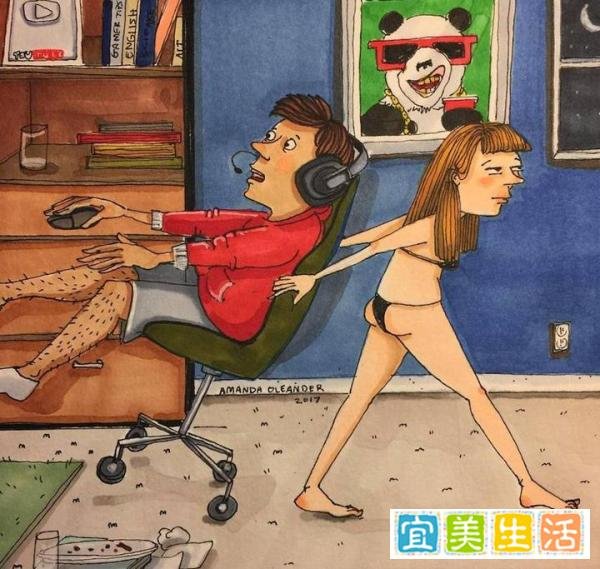 一组适合成人看的漫画。