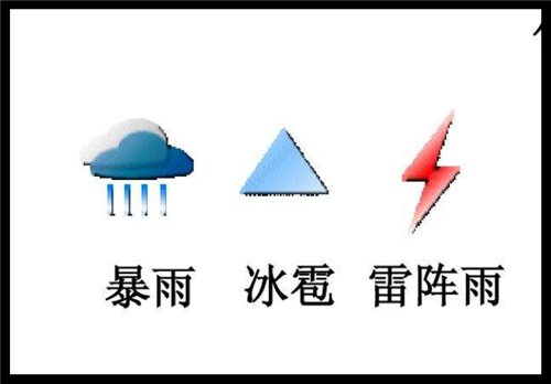 三横代表是什麼天气