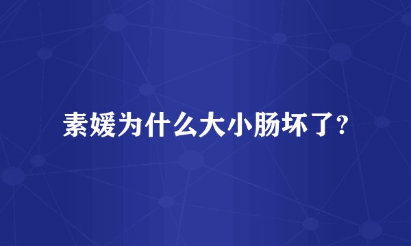 素媛为什么大小肠坏了?