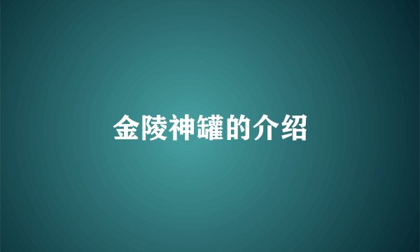 金陵神罐的介绍