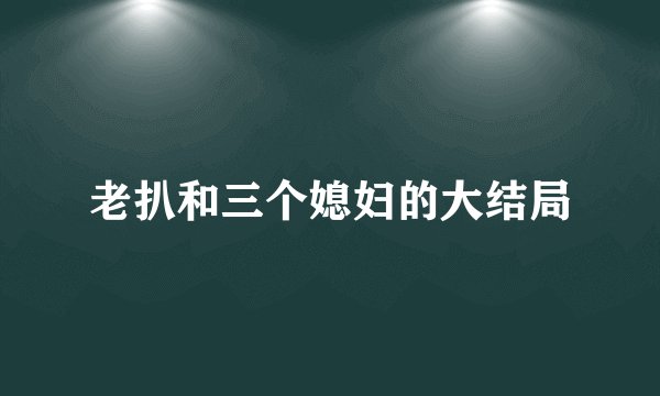 老扒和三个媳妇的大结局