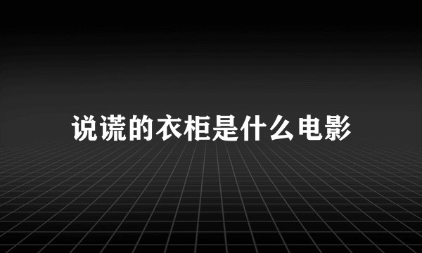 说谎的衣柜是什么电影