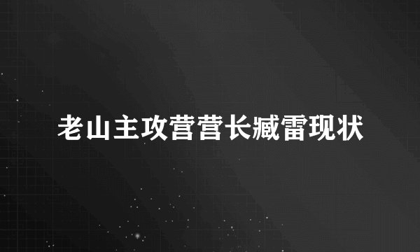 老山主攻营营长臧雷现状