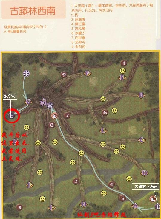 仙剑三锁妖塔九到一层所有地图