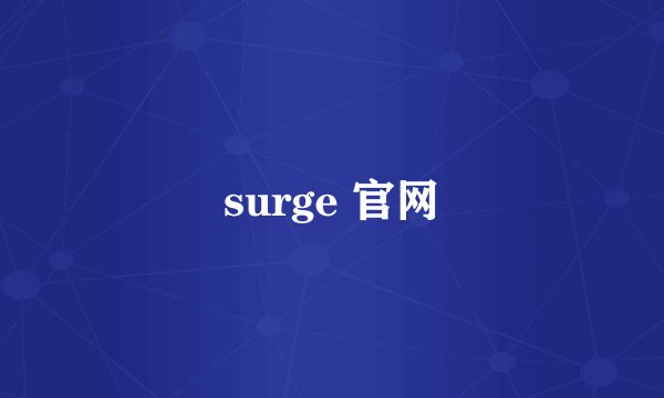 surge 官网