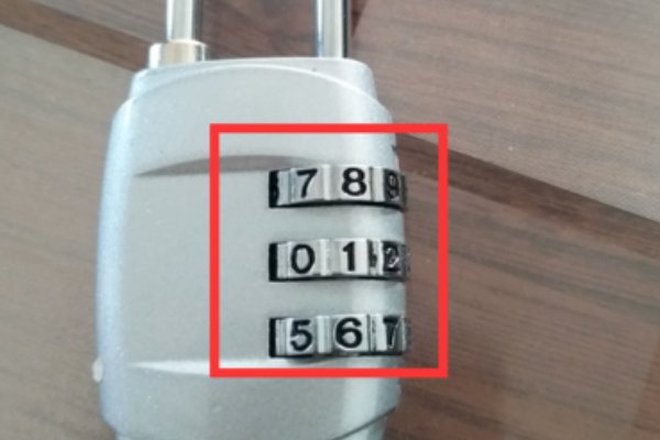 3位滚轮密码锁咋开图解是什么啊？