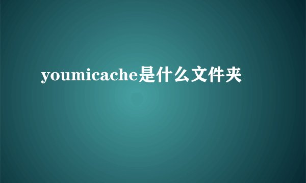 youmicache是什么文件夹