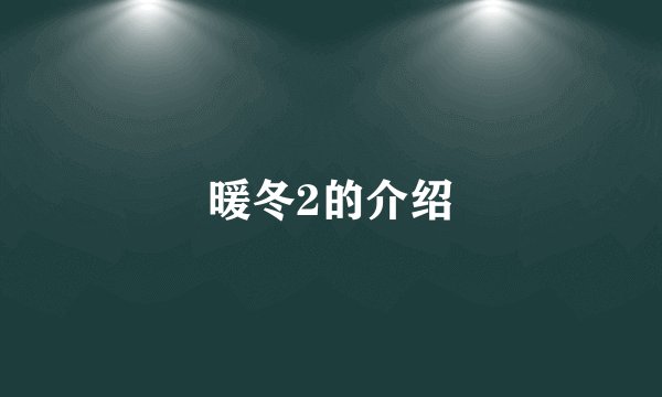 暖冬2的介绍