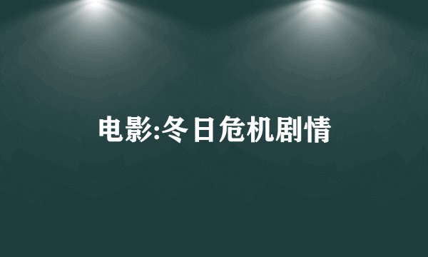电影:冬日危机剧情
