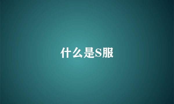 什么是S服