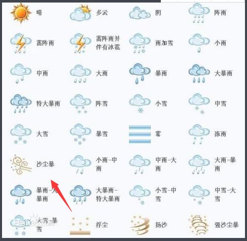 沙尘暴的标志是什么颜色的啊？