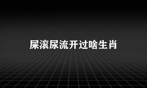 屎滚尿流开过啥生肖