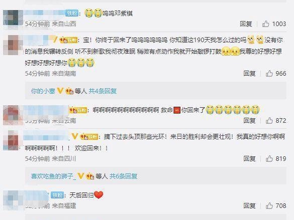 邓紫棋:我回来了