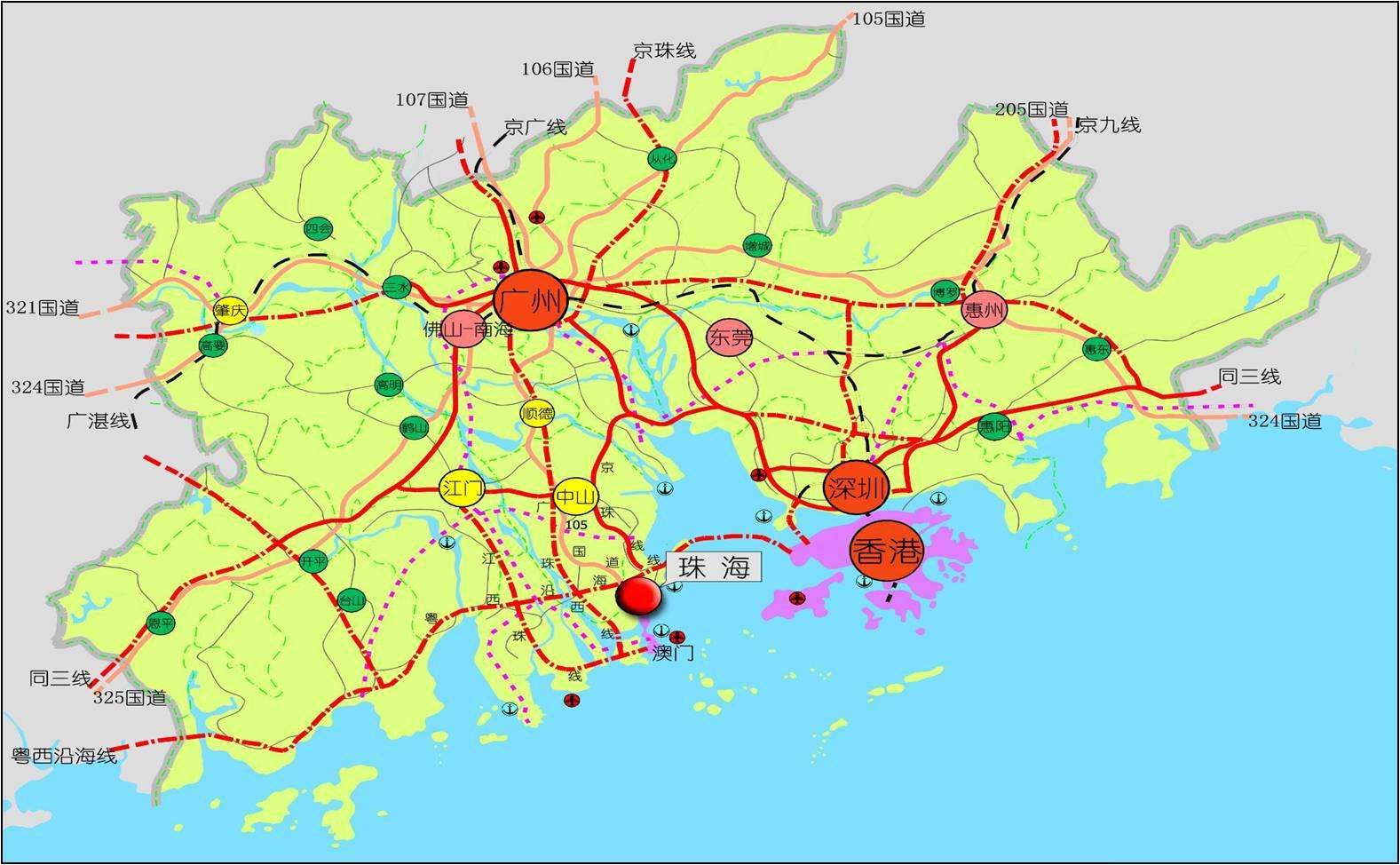 珠海到深圳有多少公里路