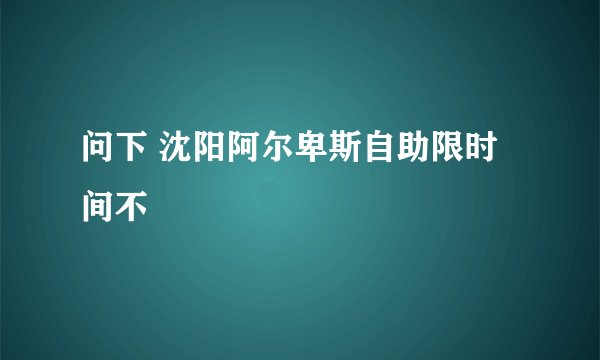 问下 沈阳阿尔卑斯自助限时间不