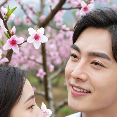 人面桃花相映红。(打一成语)