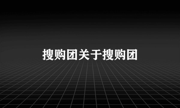 搜购团关于搜购团