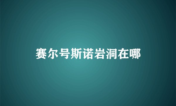 赛尔号斯诺岩洞在哪