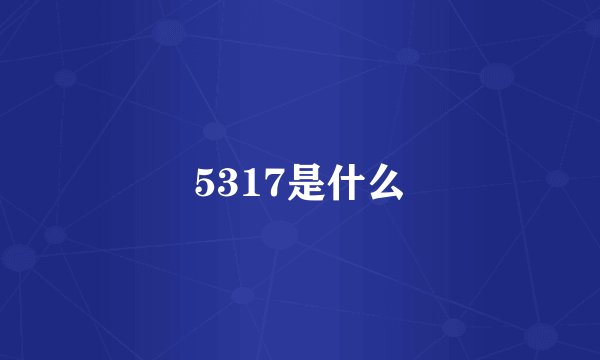 5317是什么
