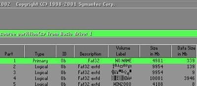 Ghost 2003数据备份与还原